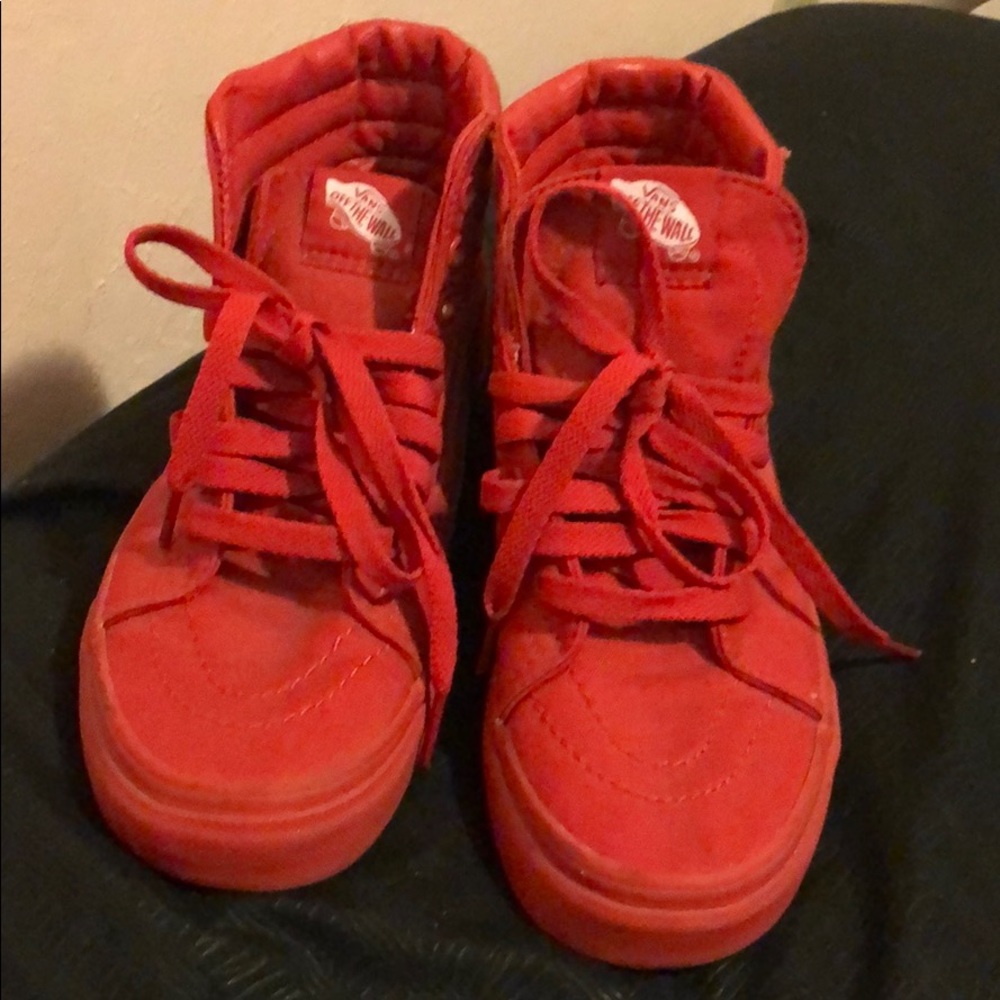 Red Hightop Vans